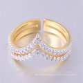 Latest Designs Couple Ring Gold Plating Wedding Rings